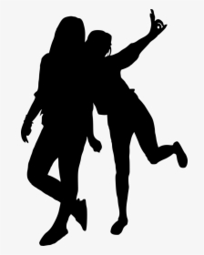 Portable Network Graphics Clip Art Silhouette Dance - Girls Silhouette Png, Transparent Png, Transparent PNG