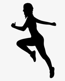 Woman Exercising Silhouette Png, Transparent Png, Transparent PNG