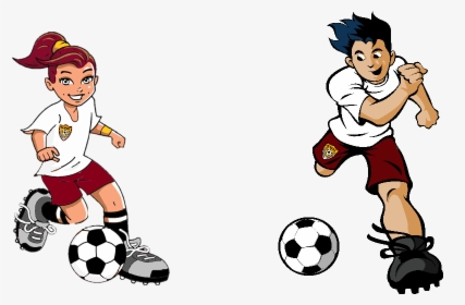 Soccer Players Cartoon Png, Transparent Png, Transparent PNG