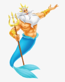 King Triton Little Mermaid Clipart , Png Download - King Triton Little Mermaid, Transparent Png, Transparent PNG