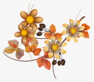 Fall Flowers Png - Watercolor Autumn Floral Png, Transparent Png, Transparent PNG