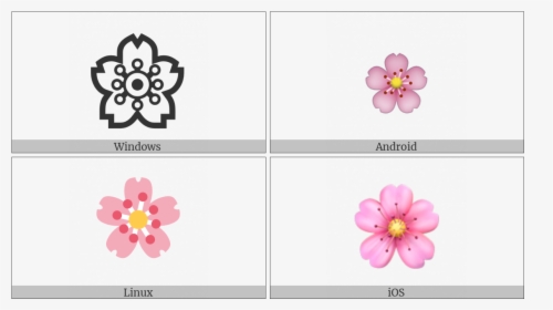 Cherry Blossom On Various Operating Systems - Rosa Rubiginosa, HD Png Download, Transparent PNG