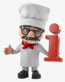Transparent Italian Clipart - 3d Cook Cartoon, HD Png Download, Transparent PNG