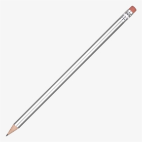 Standard Wooden Pencil With Eraser- Silver - Envelope Opener, HD Png Download, Transparent PNG