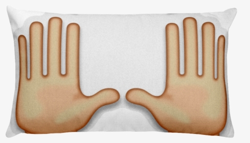 Emoji Bed Pillow - Emoji Mãos Para O Alto, HD Png Download, Transparent PNG