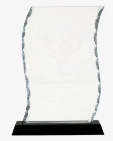 Scroll Facet Glass On A Black Crystal Base - Commemorative Plaque, HD Png Download, Transparent PNG
