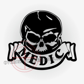 Medic Decal - Skull Army Medic Logo, HD Png Download, Transparent PNG