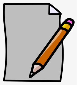 Paper Blank Pencil Free Picture - Transparent Pencil And Paper, HD Png Download, Transparent PNG