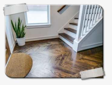 Transparent Hardwood Floor Png - Chevron Wood Floor, Png Download, Transparent PNG