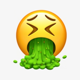 The New Emojis Coming To Your Iphone - Vomit Emoji, HD Png Download, Transparent PNG