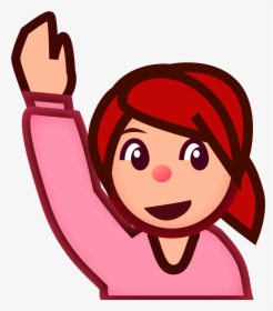 Transparent Pillow Fight Clipart - Raising Right Hand Emoji, HD Png Download, Transparent PNG