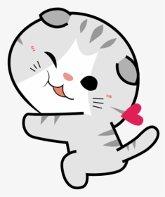 Kawaii Cat Png Clipart , Png Download - Kawaii Cat Sticker Png, Transparent Png, Transparent PNG