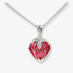 Nicole Barr Designs Sterling Silver Heart Necklace-red - Locket, HD Png Download, Transparent PNG