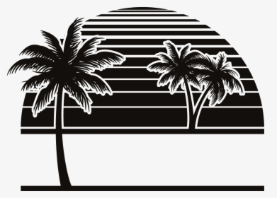 Transparent Party Silhouette Png - Beach Silhouette Png, Png Download, Transparent PNG