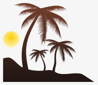 Arecaceae Silhouette Tree Clip Art - Palm Tree Silhouette Transparent, HD Png Download, Transparent PNG