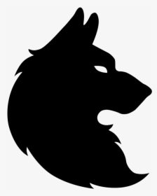 Dog Coyote Drawing Clip Art - Transparent Wolf Head Silhouette, HD Png Download, Transparent PNG