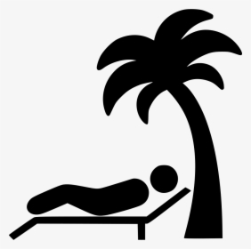 Lying On Beach - Beach Icon, HD Png Download, Transparent PNG