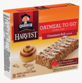 Quaker® Oatmeal To Go® Cinnamon Roll Oatmeal Bars - Cinnamon Bun Granola Bars, HD Png Download, Transparent PNG