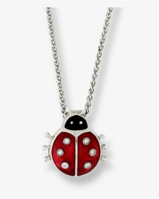 Nicole Barr Designs Sterling Silver Ladybug Necklace-red - Locket, HD Png Download, Transparent PNG