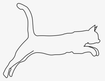 Drawn Cat Outline Drawing - Cat Drawing Outline Sitting, HD Png ...