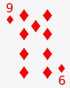 Number 2 To 9 Cards Png - 9 Of Diamonds Card, Transparent Png, Transparent PNG