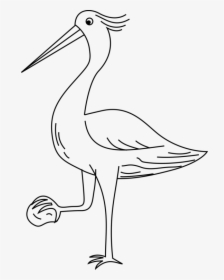 Great Blue Heron Bird - Heron Clip Art Black And White, HD Png Download, Transparent PNG