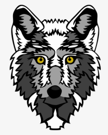 Wolf Vector Art - Wolf Head Vector Png, Transparent Png, Transparent PNG