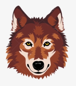 Gray Wolf Clip Art - Clipart Of Wolf Face, HD Png Download, Transparent PNG