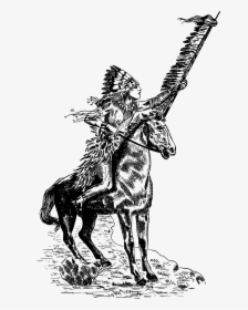 American Indian Horse Native Americans In The United - Transparent Native American Png, Png Download, Transparent PNG