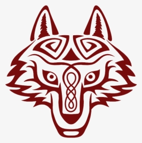 Celtic Wolf Head By Kayosa-d6l6x9t - Wolf Head Celtic Knot, HD Png Download, Transparent PNG