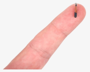 Microchip Implant On Fingertip - Radio-frequency Identification, HD Png Download, Transparent PNG