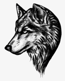 Transparent Wolf Head Png - Wolf Tattoo, Png Download, Transparent PNG