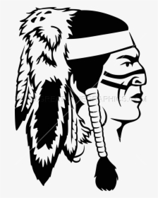 Warrior Clipart Headdress - Native American Warrior Vector, HD Png Download, Transparent PNG