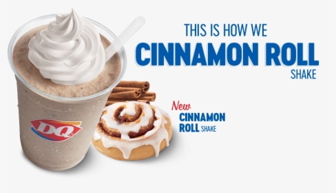 This Is How We Cinnamon Roll Shake - Dairy Queen Cinnamon Roll Shake, HD Png Download, Transparent PNG