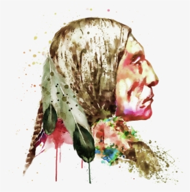 Native American From The Side, HD Png Download, Transparent PNG