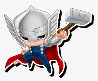 Captain Chimichanga America Thor Loki Black Iron Clipart - Super Heroes Marvel Chibis, HD Png Download, Transparent PNG