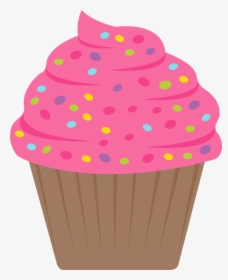 Pink Cupcake Clipart, HD Png Download, Transparent PNG