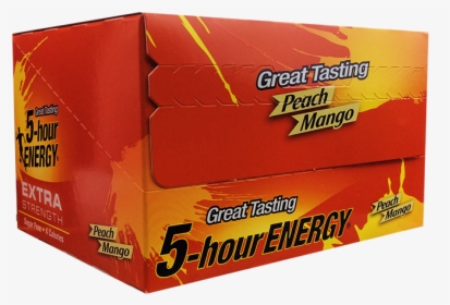 5 Hour Energy Xtra Peach Mango - Carton, HD Png Download, Transparent PNG
