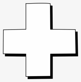 White Medical Cross Png, Transparent Png, Transparent PNG