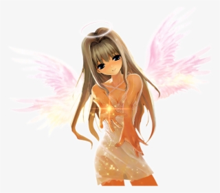 Anime Beautiful Girl Angel, HD Png Download, Transparent PNG