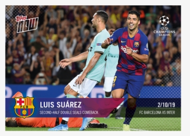 Luis Suarez, Second Half Double Seals Comeback - Barcellona 2 Inter 1, HD Png Download, Transparent PNG