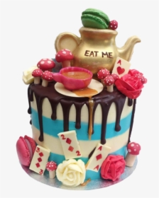 Alice In Wonderland Cake - Alice Through The Looking Glass Cake, HD Png Download, Transparent PNG