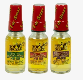 Top Secret 3 Pack Deer Scent Bottles - Glass Bottle, HD Png Download, Transparent PNG