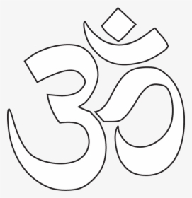 Hindu Symbols Png - White Om Png, Transparent Png, Transparent PNG