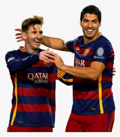 Lionel Messi & Luis Suarez Render - Lionel Messi Luis Suarez, HD Png Download, Transparent PNG