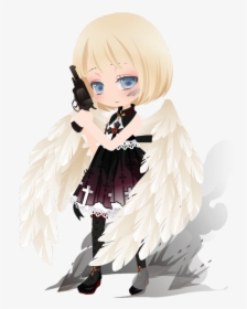 Anime,cartoon,hime Cut,illustration,long Hair,costume - Anime Angel Manga Wings, HD Png Download, Transparent PNG