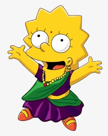 2014 04 01 Lisasimpson - Hinduism Simpsons, HD Png Download, Transparent PNG