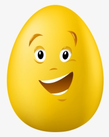 Transparent Easter Talking Yellow Egg Png Clipart Picture - Easter Egg Smiley Face, Png Download, Transparent PNG