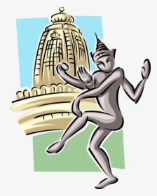 Vector Illustration Of Hindu Religion Dancing Shiva - Illustration, HD Png Download, Transparent PNG