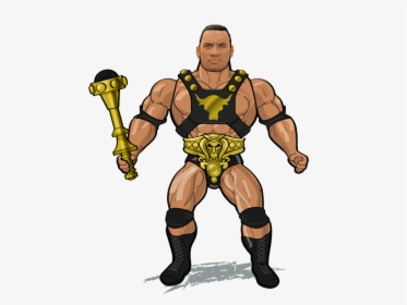 Masters Of The Wwe Universe The Rock, HD Png Download, Transparent PNG